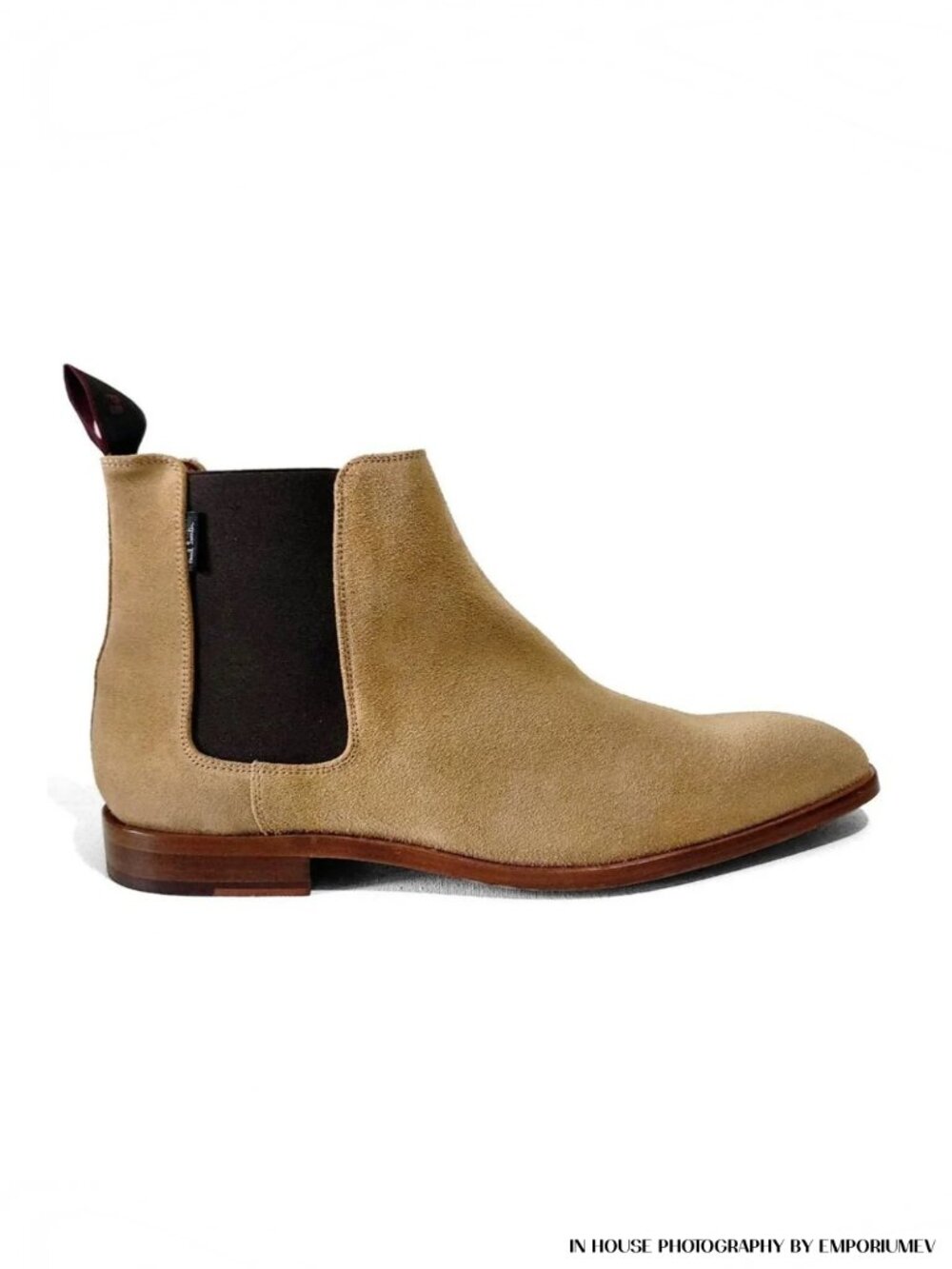 PS by Paul Smith Beige Sand Gerald Suede Chelsea Boots Size UK 10 US 11